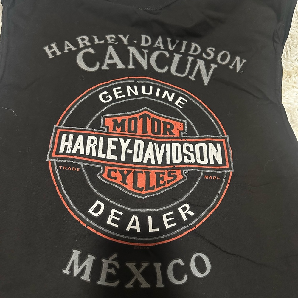 Harley-Davidson Black Short Sleeve Tees with Iconic Designs - Picture 4 of 6